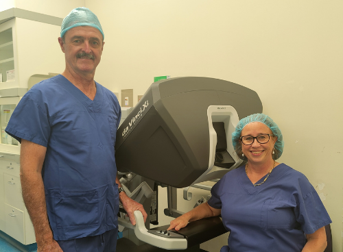 Robotic surgery during fertility treatment